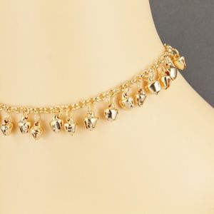 gold jingle bells anklet ankle bracelet